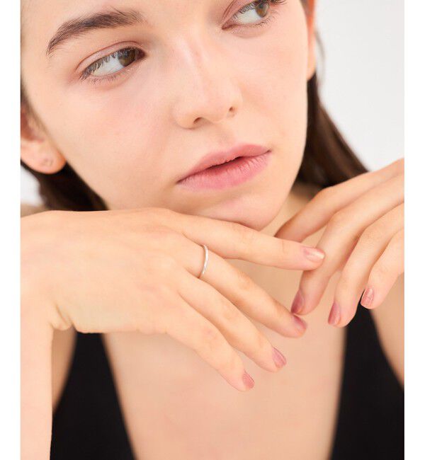 ete「[レイヤード] K10WG ダイヤモンド リング」|リング|