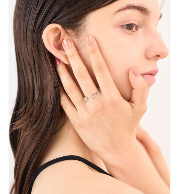 ete「[レイヤード] ビジュー ハグリング」|リング|