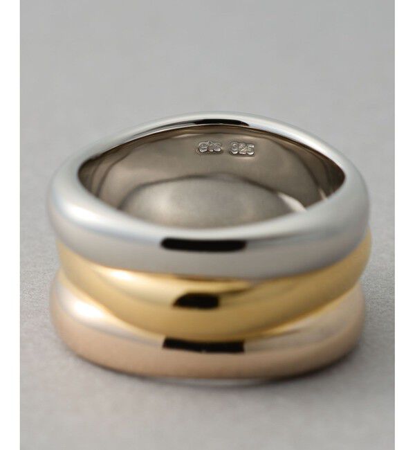 ete「[トリカラー] ニュアンス リング ボールド」|リング|