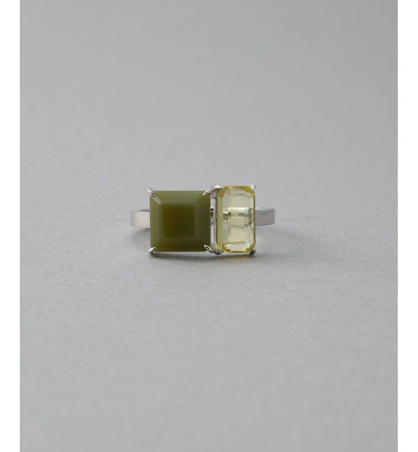 ete「[タイル] マルチクォーツ/レモンクォーツ リング」|リング|プラチナム