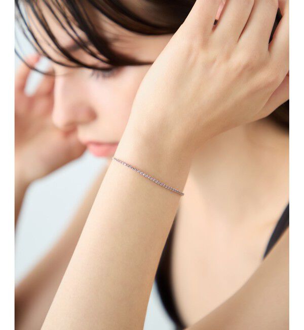 ete「[ラインストーン] ブレスレット /シン」|ブレスレット・バングル|
