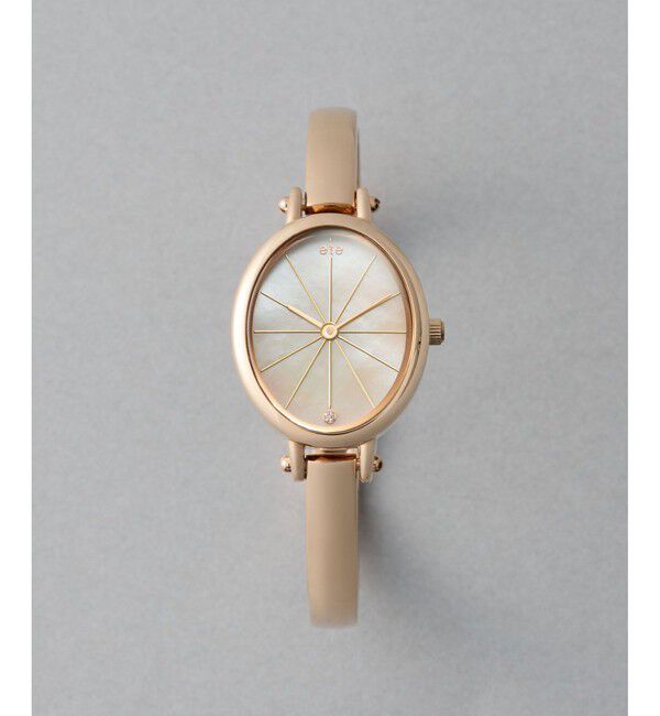 ete「ダイヤモンド バングルウォッチ」|腕時計|ピンクゴールド