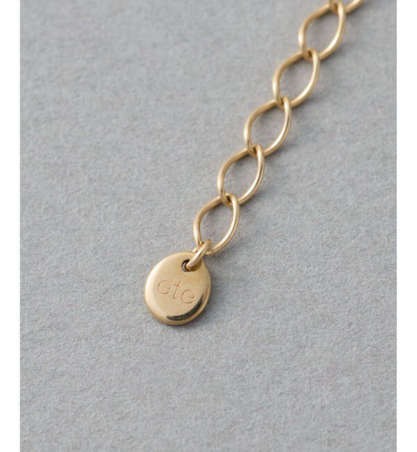 ete「[ガーネット] K10YG ビーズ チョーカー」|ネックレス|