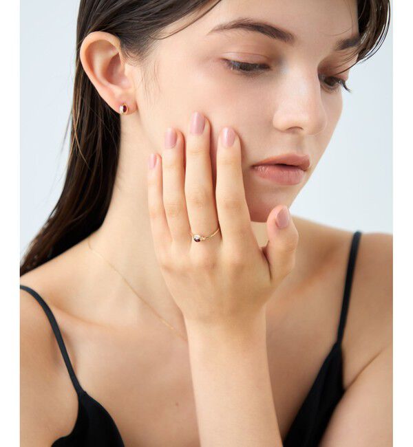 ete「[ガーネット] K10YG カボション リング」|リング|