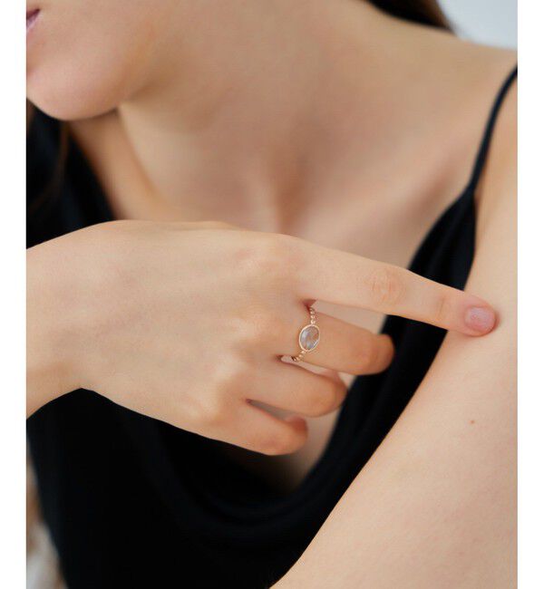 ete「[マイプレシャス] K10YG アクアマリン リング」|リング|