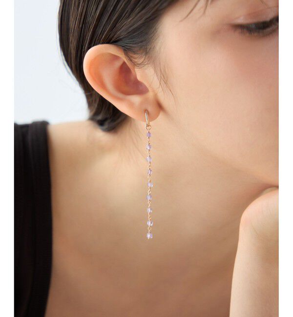 ete「ナチュラルストーン ロング イヤリング」|イヤリング|