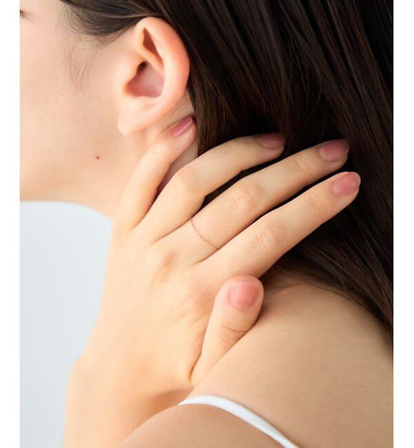 ete「[レイヤード] K18MPG ミラーカットチェーンリング」|リング|