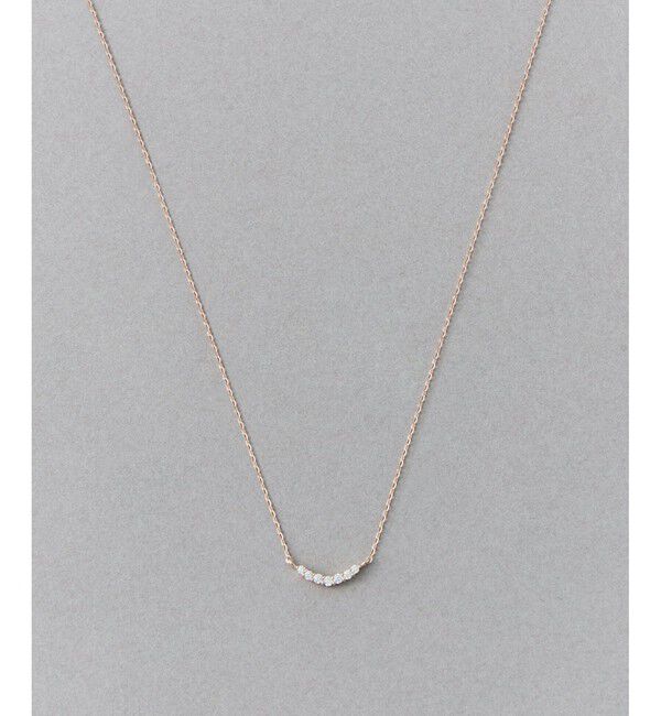 ete「[レイヤード] ビジュー ネックレス」|ネックレス|ピンクゴールド