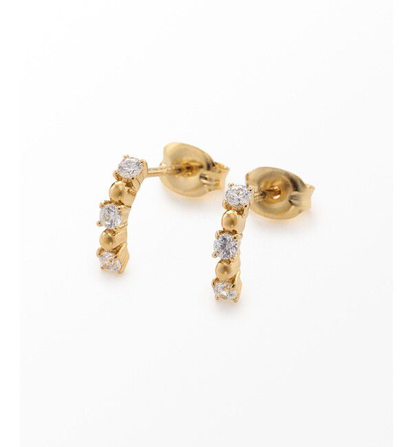 Jouete「ピアス ジルコニア」|ピアス|イエローゴールド