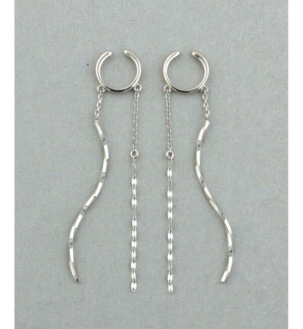 Jouete「ダブルフェイスイヤリング チェーン&times;ツイスト」|イヤリング|