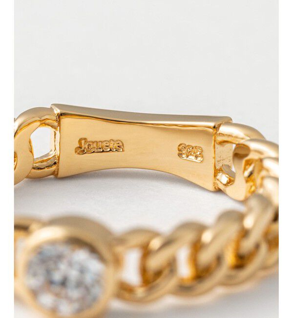 Jouete「チェーン リング ジルコニア」|リング|