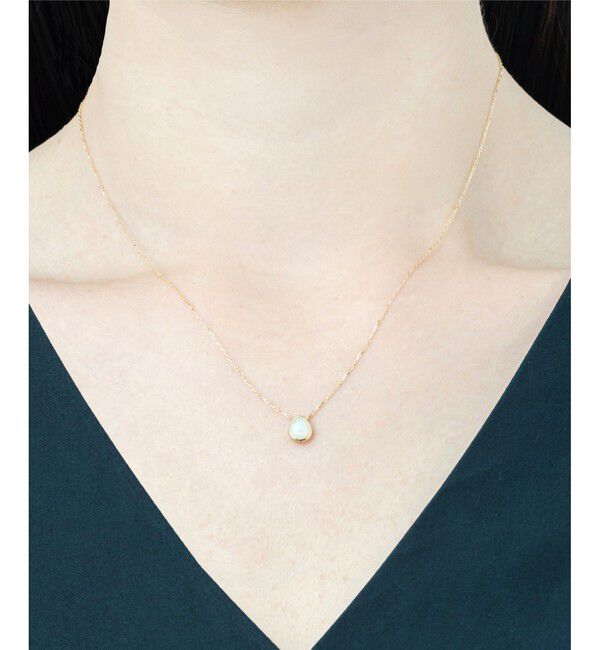 Jouete「K10YG オパール ネックレス」|ネックレス|