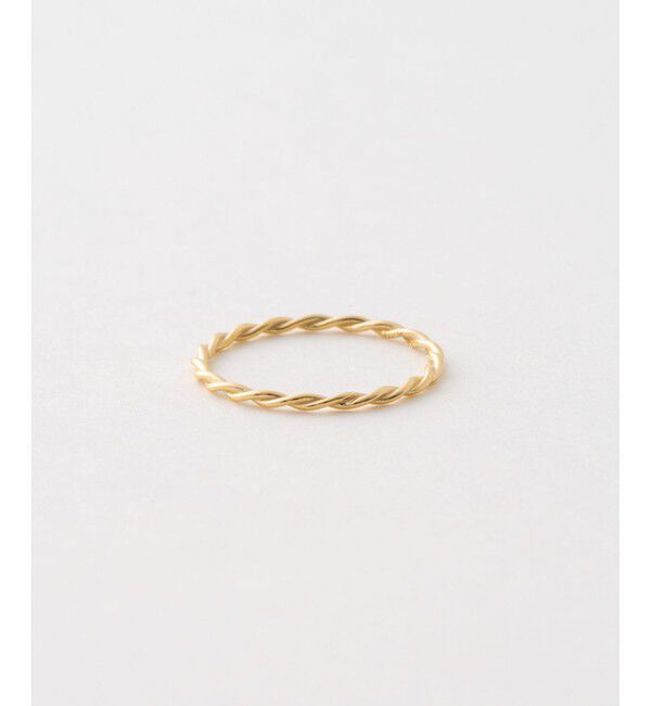 Jouete「K10YG ツイスト リング」|リング|イエローゴールド