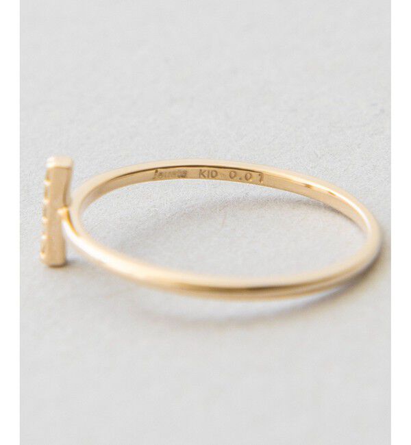 Jouete「K10YG ブラウンダイヤモンド ピンキーリング」|リング|