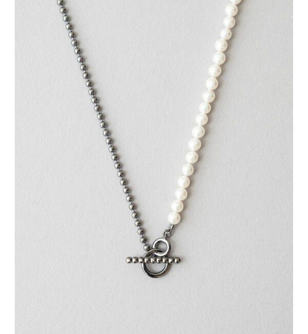 Jouete「【一部WEB限定カラー】ラリエット パール ネックレス」|ネックレス|ブラック系その他