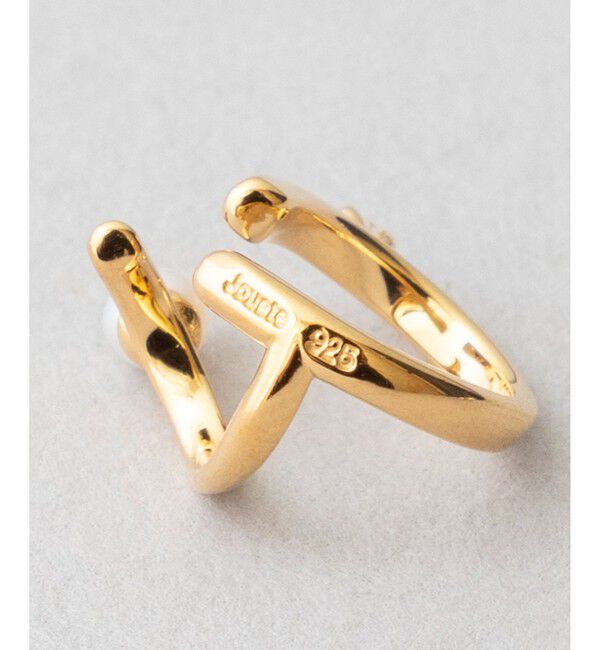 Jouete「ダブルイヤリング ジルコニア&times;パール」|イヤリング|