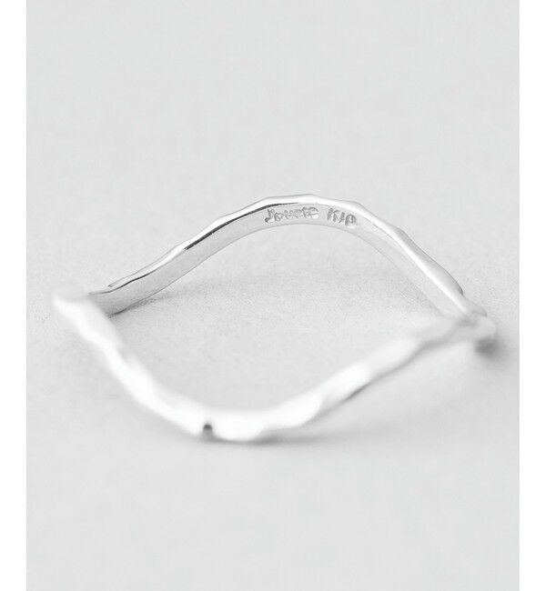 Jouete「K10WG ウェーブ ピンキーリング」|リング|