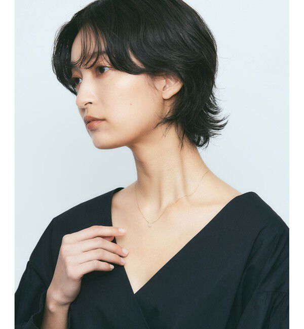 Jouete「K10YG ダイヤモンド レイヤー ホースシュー ネックレス」|ネックレス|