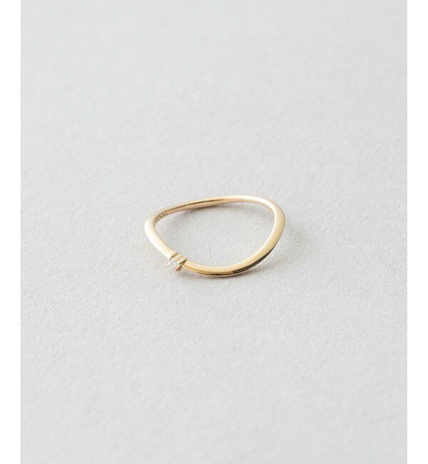 Jouete「K10YG ピンキーリング ダイヤモンド」|リング|