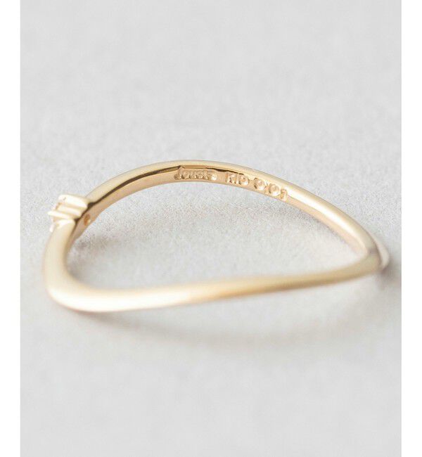 Jouete「K10YG ピンキーリング ダイヤモンド」|リング|