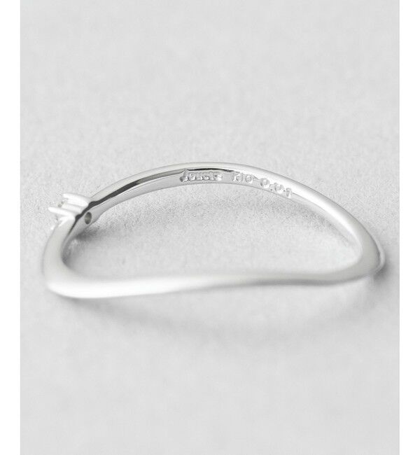 Jouete「K10WG ピンキーリング ダイヤモンド」|リング|