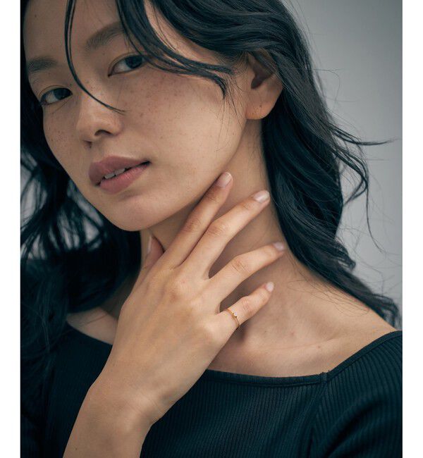 Jouete「K10YG ピンキーリング オパール」|リング|