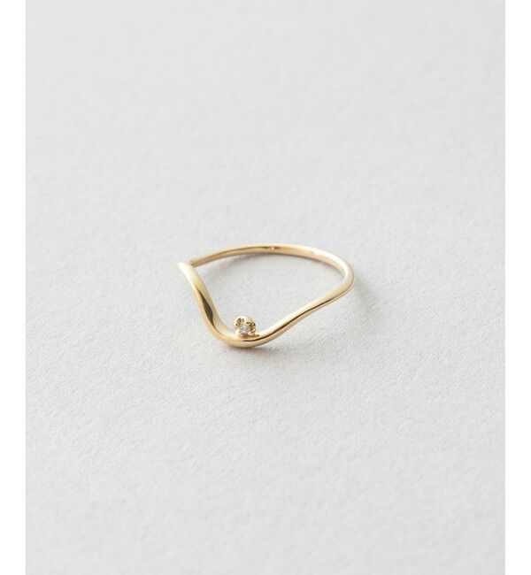 Jouete「K10YG ピンキーリング ダイヤモンド」|リング|