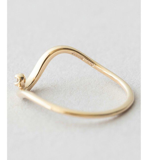 Jouete「K10YG ピンキーリング ダイヤモンド」|リング|