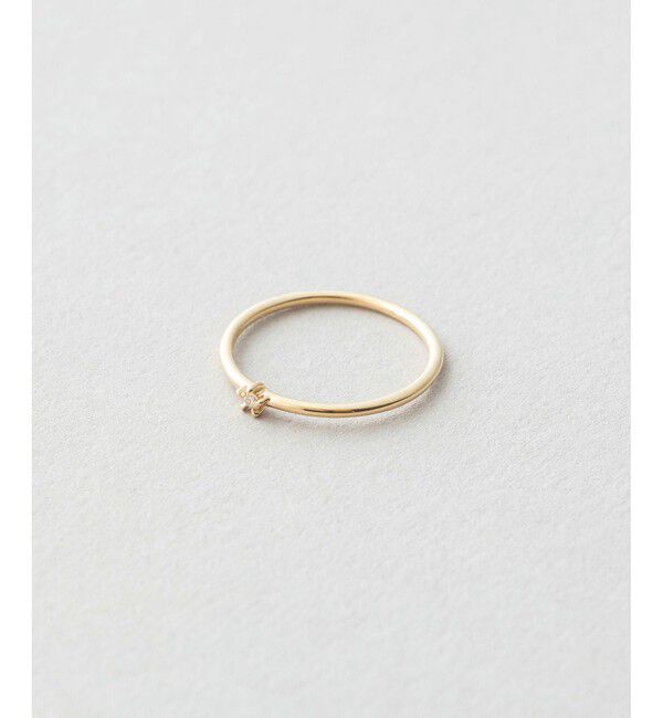 Jouete「K10YG ピンキーリング ダイヤモンド」|リング|