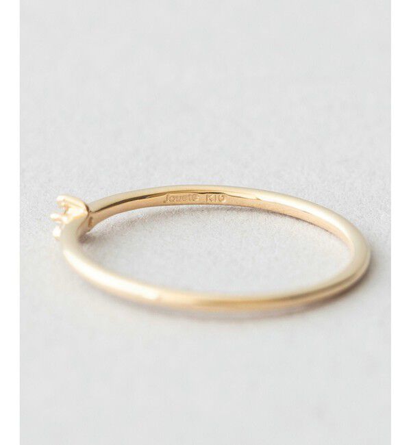 Jouete「K10YG ピンキーリング ダイヤモンド」|リング|