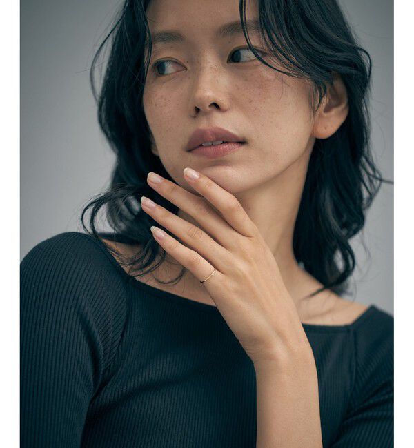 Jouete「K10YG ピンキーリング ダイヤモンド」|リング|