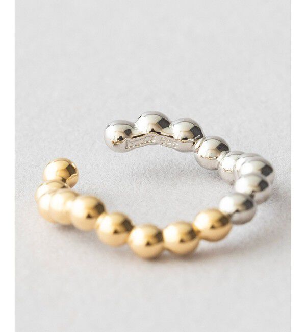 Jouete「[チュージング] イヤーカフス パール コンビカラー」|イヤリング|