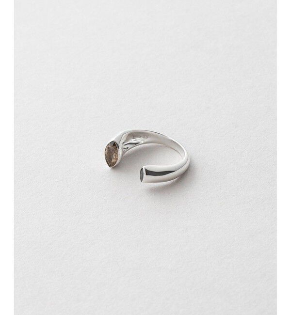 Jouete「[フォークリング] スモーキークォーツ&times;ジルコニア」|リング|