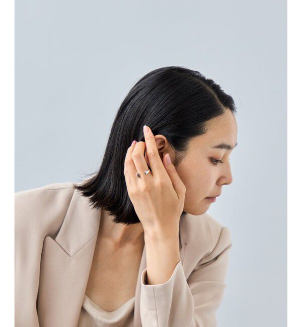 Jouete「[フォークリング] スモーキークォーツ&times;ジルコニア」|リング|