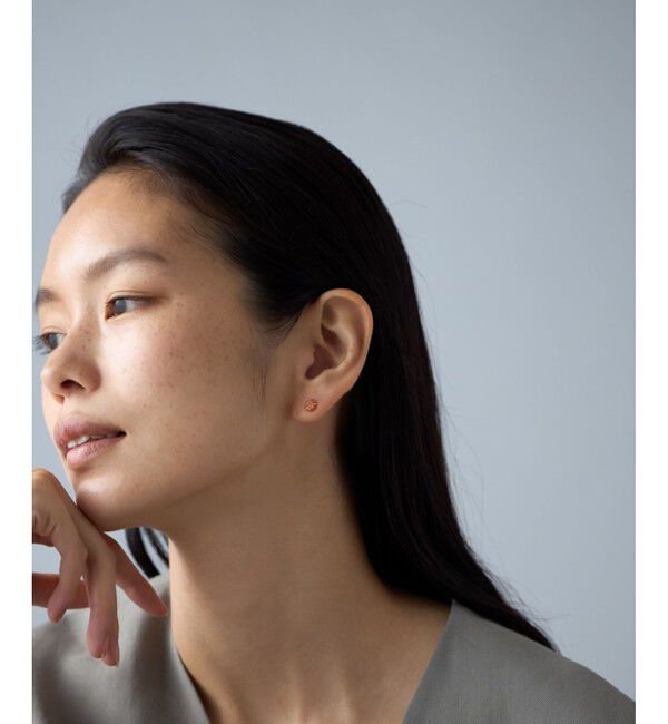 Jouete「[ピンズ] K10YG ピアス サンストーン」|ピアス|