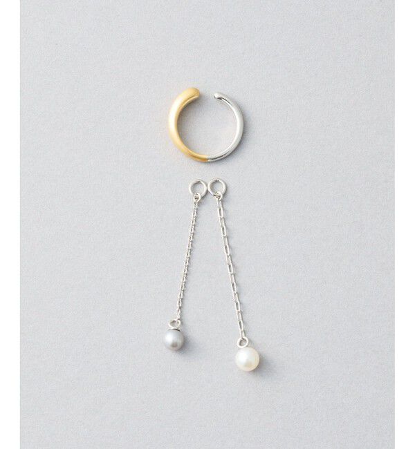 Jouete「イヤーカフス パール コンビカラー」|イヤーカフ|