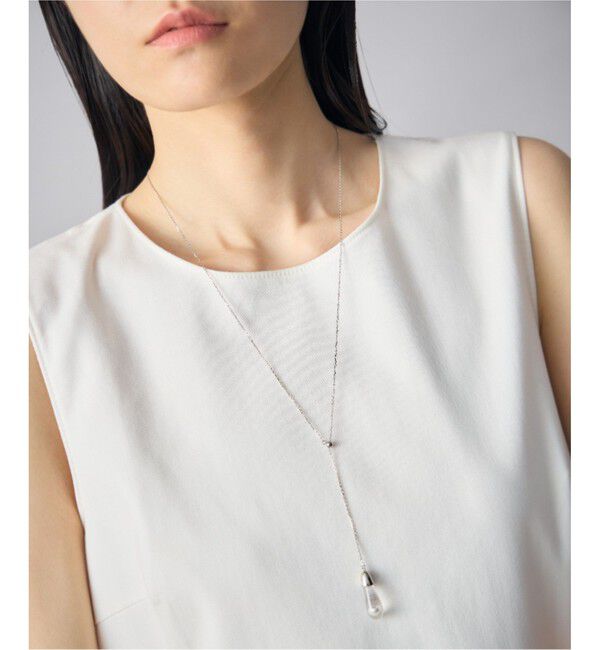 Jouete「[ドロップ] ロング ネックレス パール」|ネックレス|