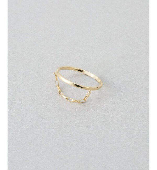 Jouete「[レイヤー] K10YG リング ドレープ」|リング|