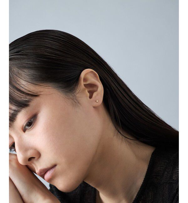 Jouete「K10YG ピアス キューブ」|ピアス|