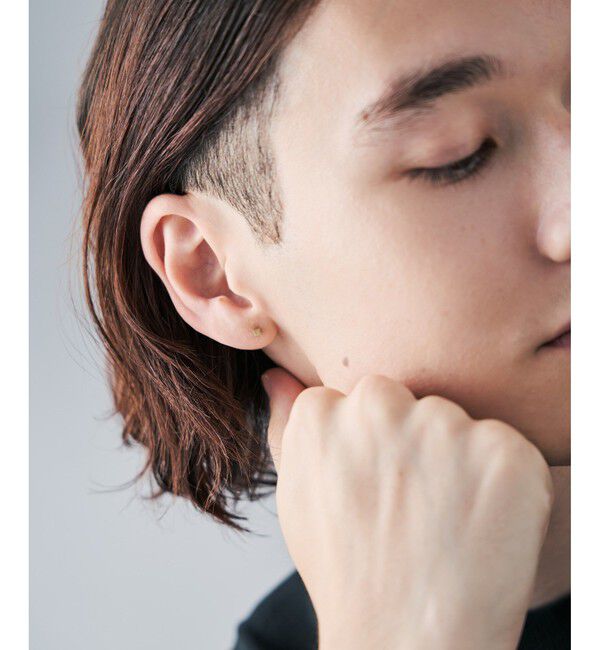 Jouete「K10YG ピアス キューブ」|ピアス|