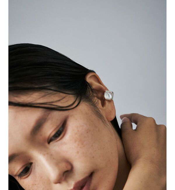 Jouete「イヤーカフス クォーツ&times;マザーオブパール」|イヤーカフ|