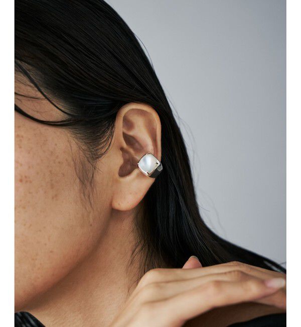 Jouete「イヤーカフス クォーツ&times;マザーオブパール」|イヤーカフ|