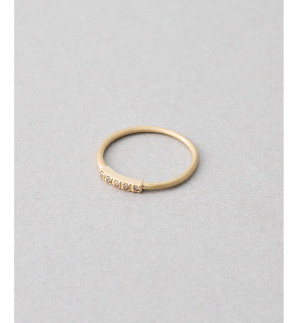 Jouete「K10YG ピンキーリング ダイヤモンド」|リング|