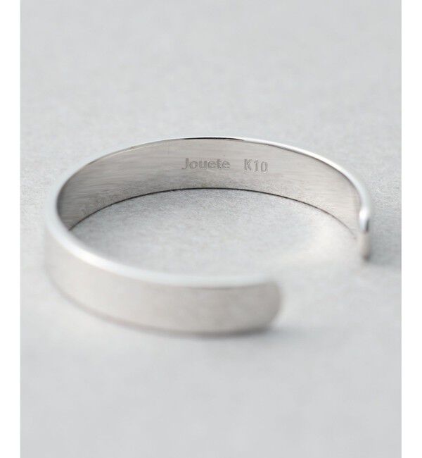 Jouete「K10WG ピンキーリング プレート」|リング|