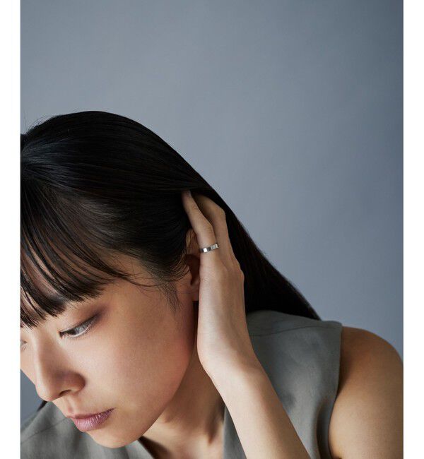 Jouete「K10WG ピンキーリング プレート」|リング|