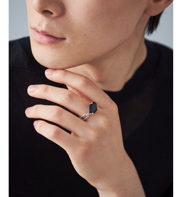 Jouete「[ジェム] リング ブラックカルセドニー」|リング|