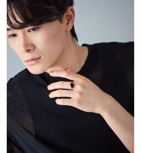 Jouete「[ジェム] リング ブラックカルセドニー」|リング|
