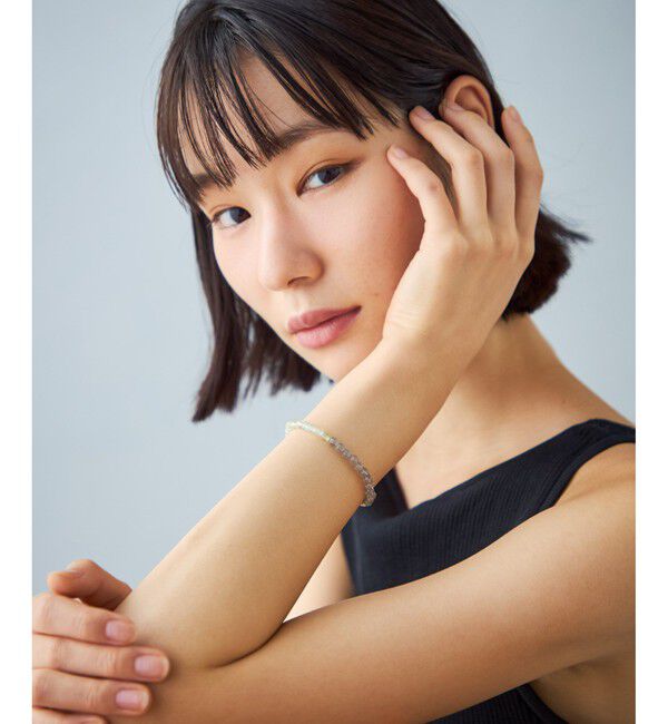 Jouete「[スライドブレス] ラブラドーライト&times;プレナイト」|ブレスレット・バングル|