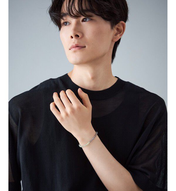 Jouete「[スライドブレス] ラブラドーライト&times;プレナイト」|ブレスレット・バングル|