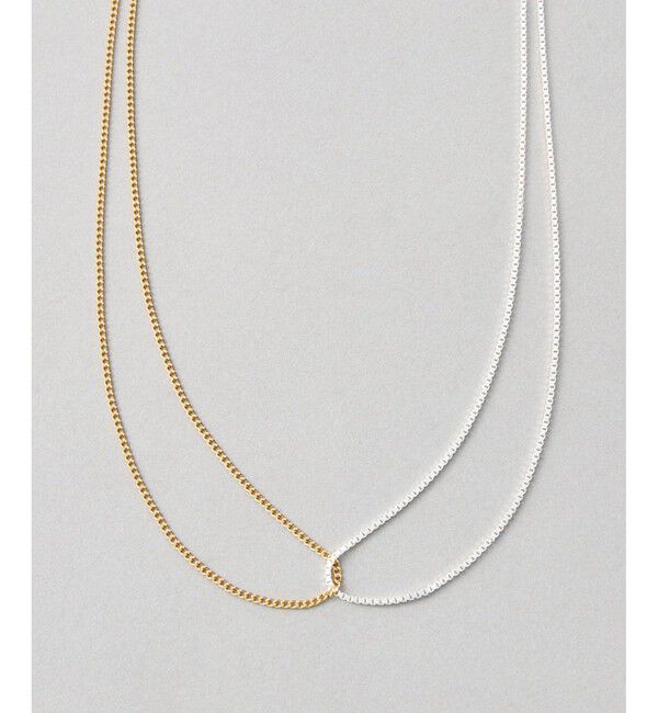 Jouete「[ツイニング] ネックレス コンビカラー」|ネックレス|イエローゴールド